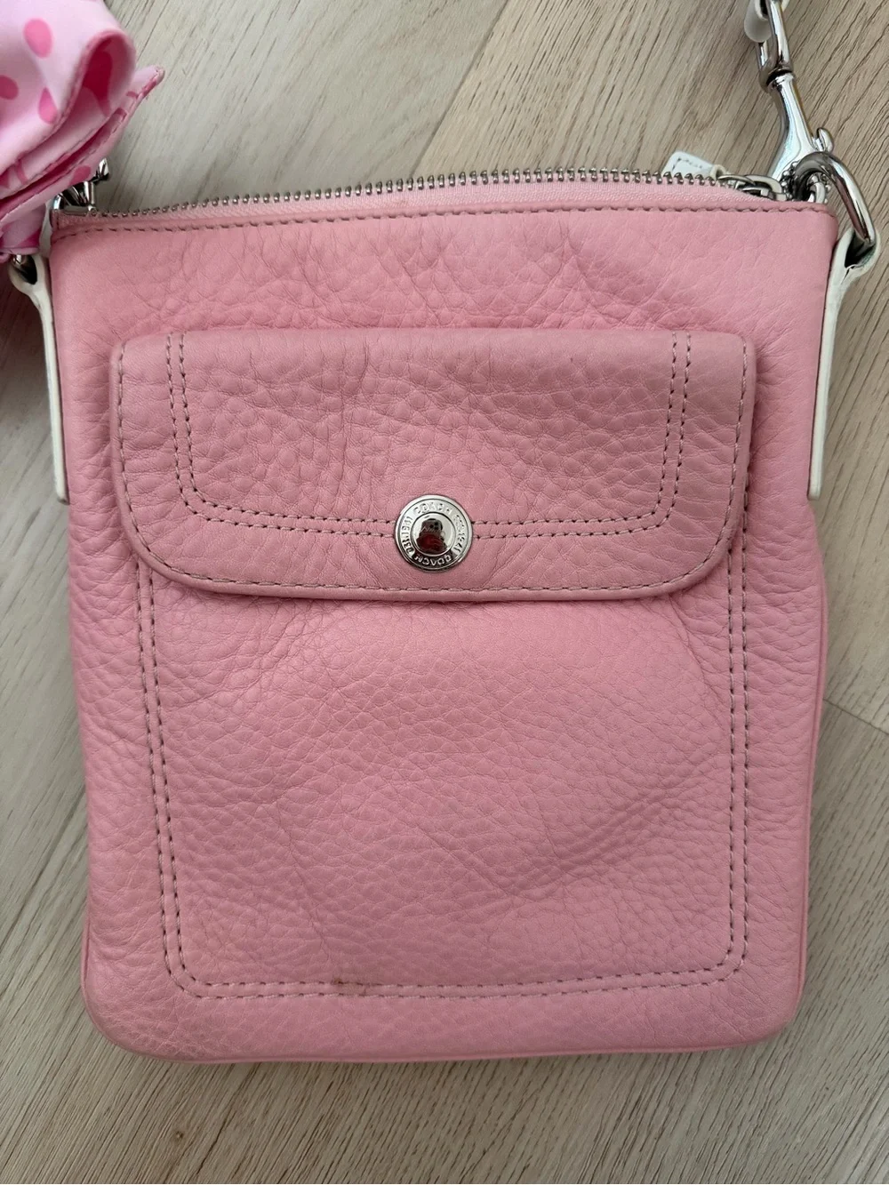 Vintage Coach Crossbody - Pink